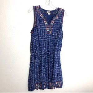 Irving & Fine for Lucky Brand Embroidered Dress M